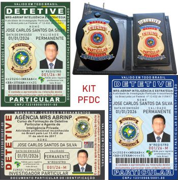Carteira do Curso de Detetive Particular 3