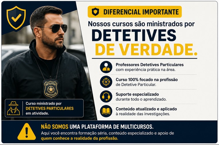 Professor do Curso de Detetive Particular